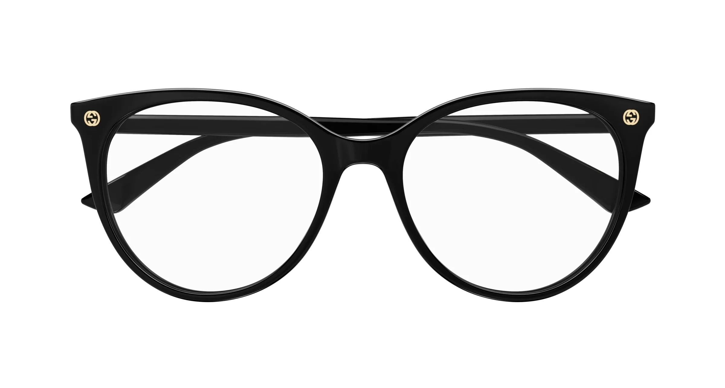 Gucci GG0093O 001 Montature da vista Plastica Nero Trasparente Rotonda - immagine 2