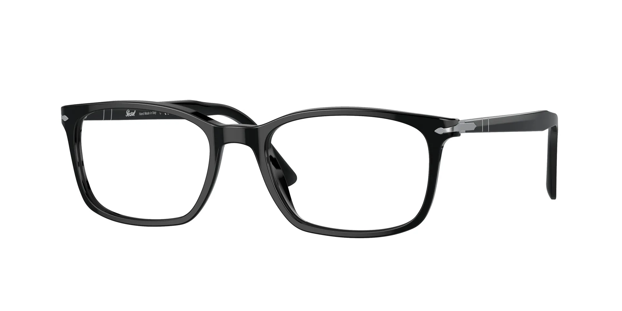 Persol PO3189V 95 Montature da vista Acetato Nero Trasparente Squadrata Normale - immagine 1