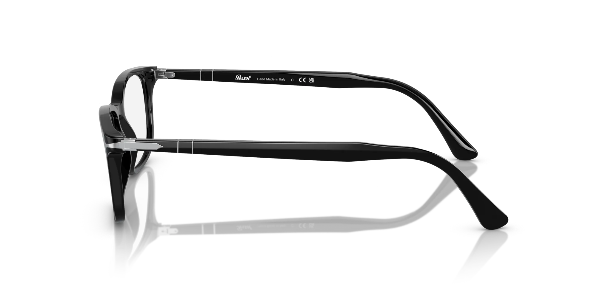 Persol PO3189V 95 Montature da vista Acetato Nero Trasparente Squadrata Normale - immagine 4