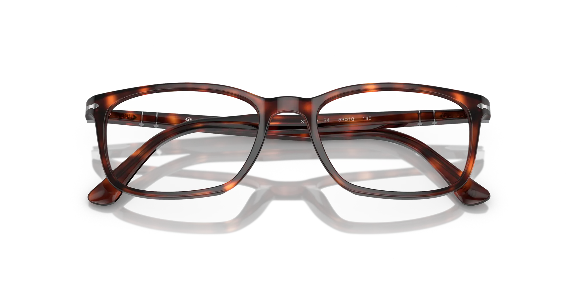 Persol PO3189V 24 Montature da vista Acetato Tartaruga Trasparente Squadrata Normale - immagine 2