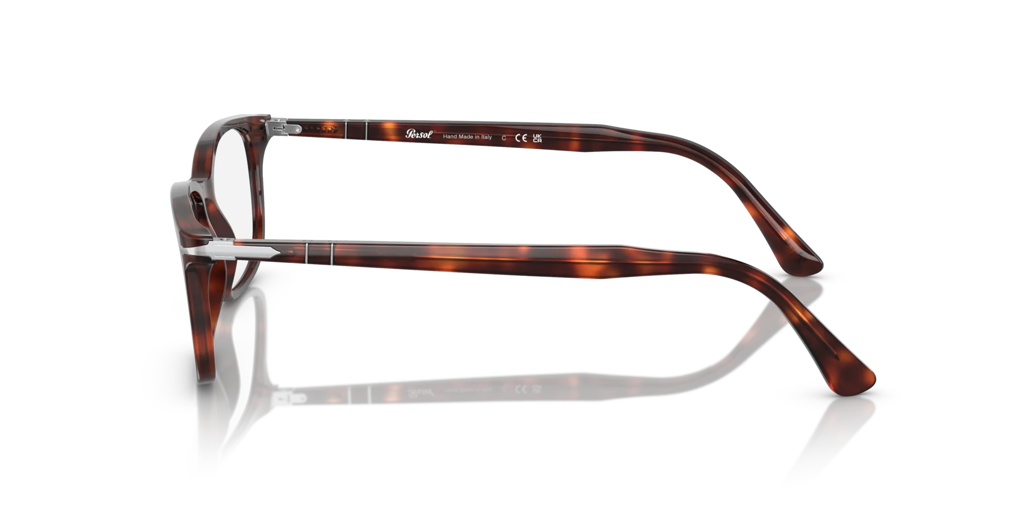 Persol PO3189V 24 Montature da vista Acetato Tartaruga Trasparente Squadrata Normale - immagine 4