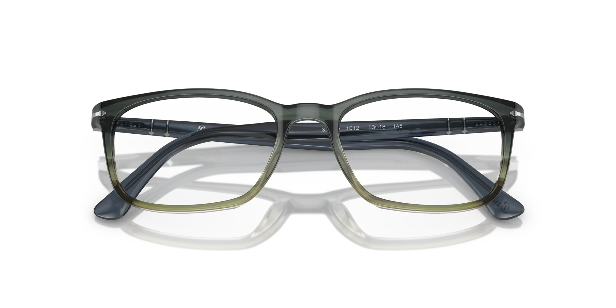 Persol PO3189V 1012 Montature da vista Acetato Grigio Trasparente Squadrata Normale - immagine 2
