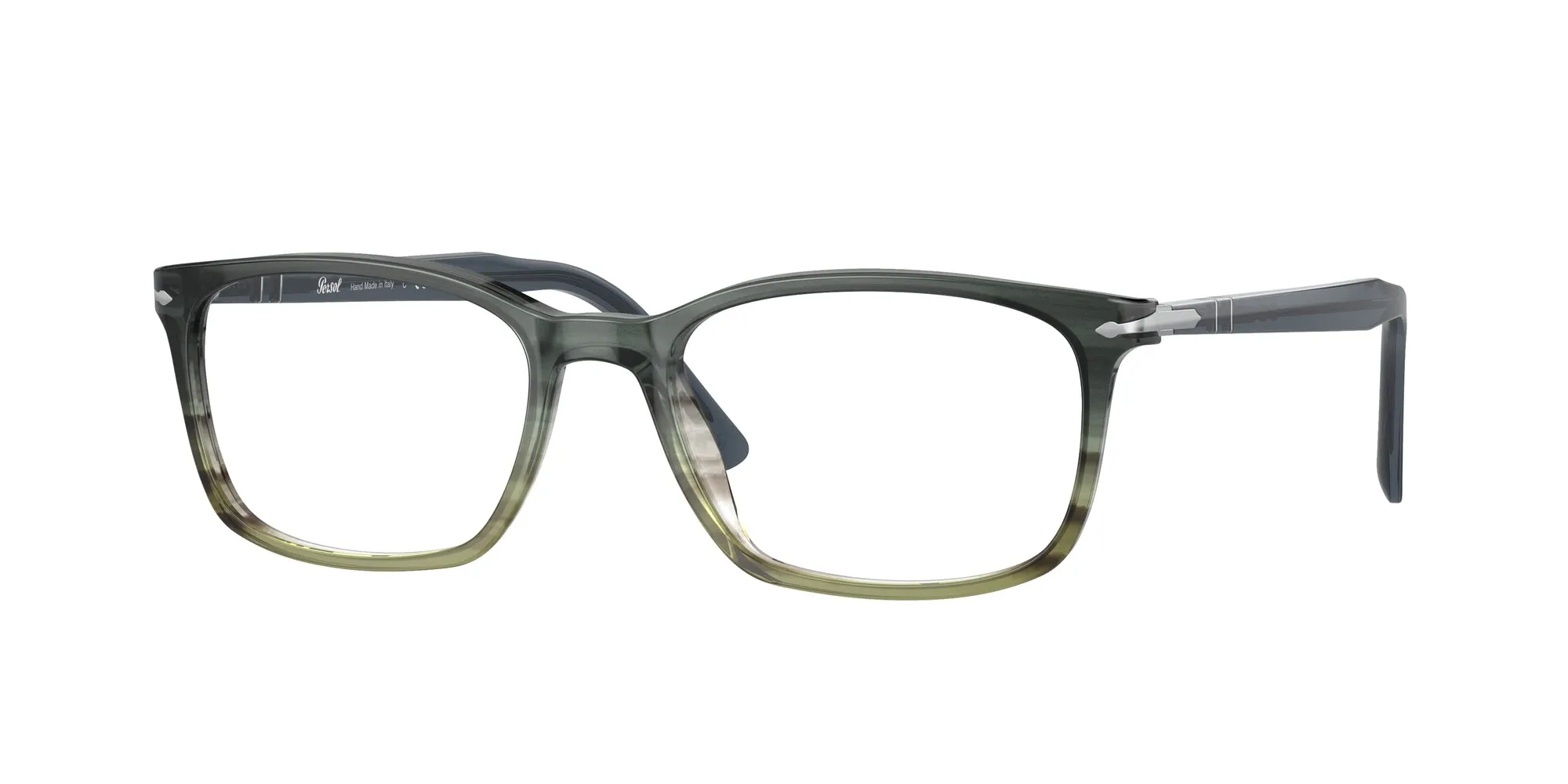 Persol PO3189V 1012 Montature da vista Acetato Grigio Trasparente Squadrata Normale - immagine 1