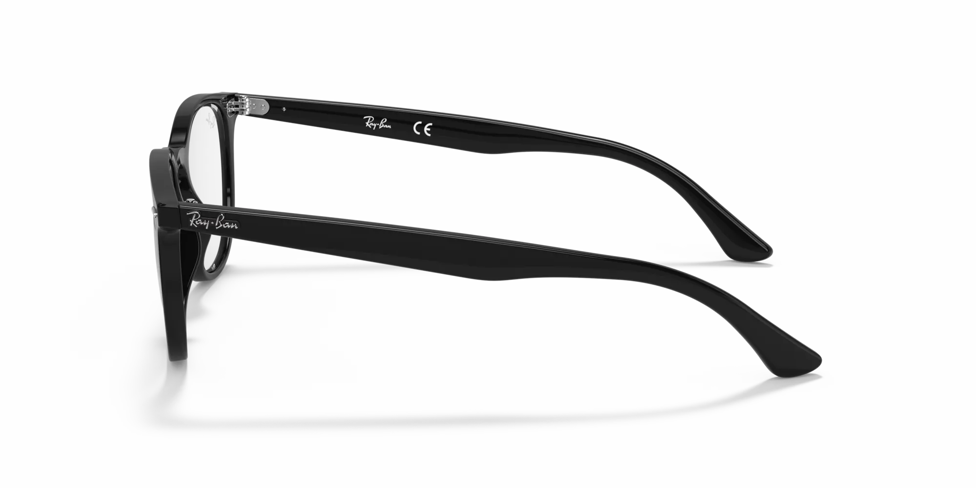 Ray - Ban RX7159 2000 Montature da vista Acetato Nero Trasparente Pantos Normale - immagine 4