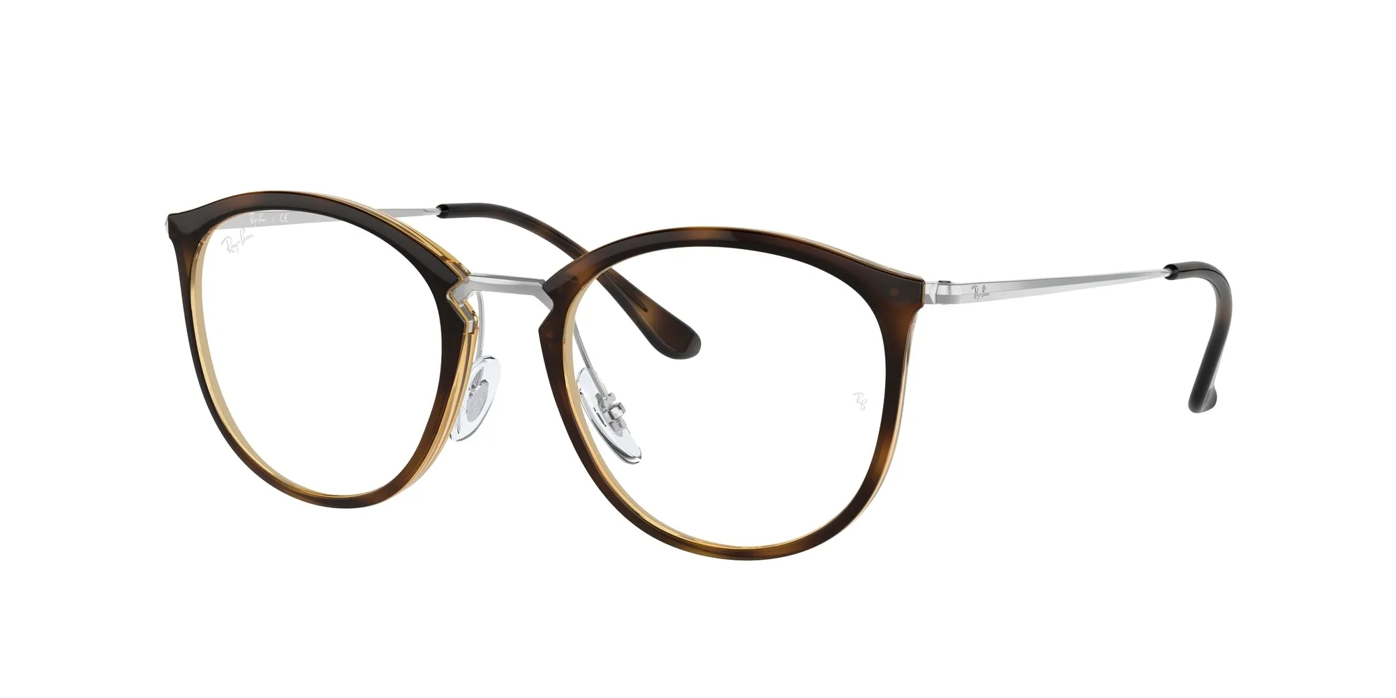 Ray - Ban RX7140 2012 Montature da vista Iniettato Tartaruga Trasparente Pantos Normale - immagine 1
