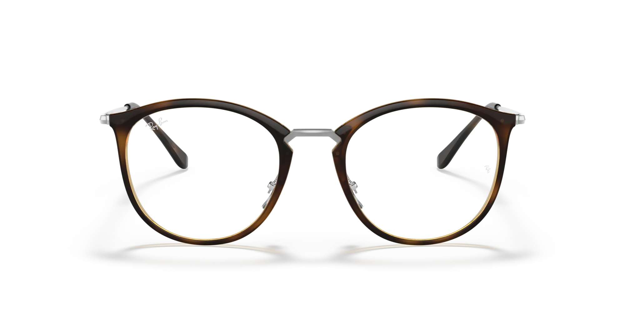 Ray - Ban RX7140 2012 Montature da vista Iniettato Tartaruga Trasparente Pantos Normale - immagine 3