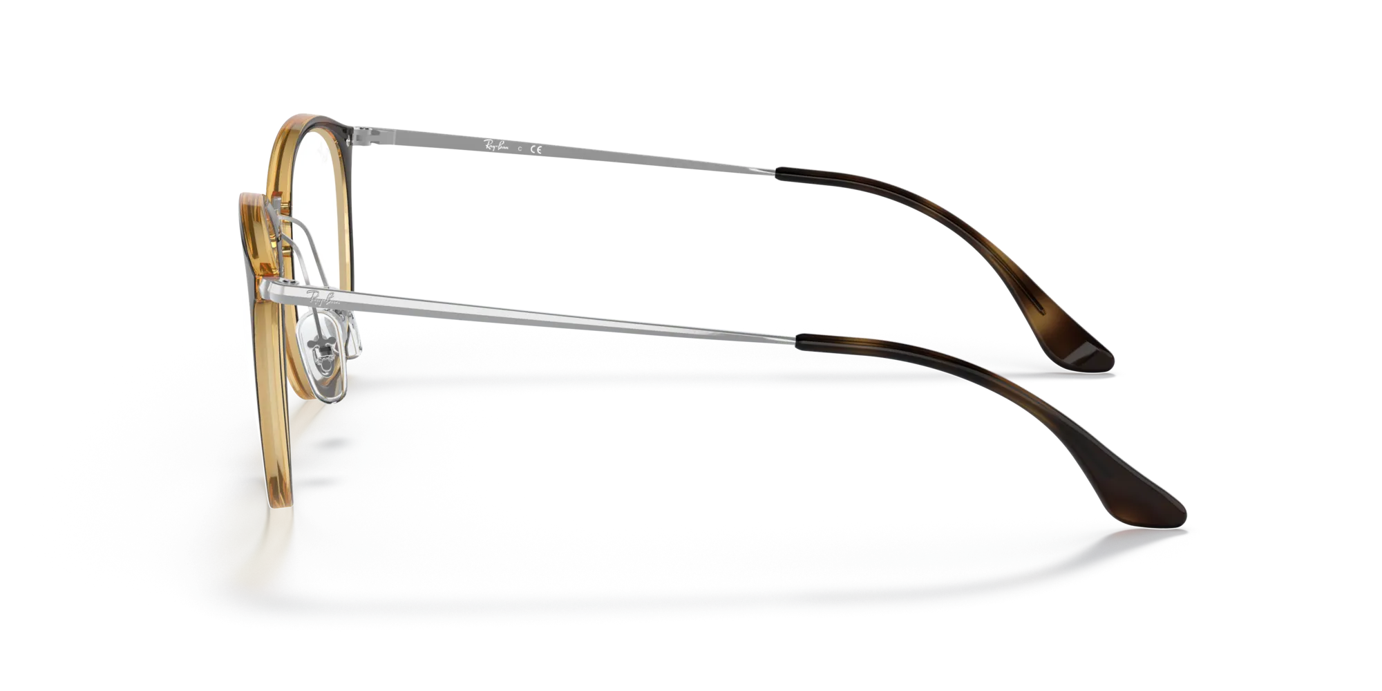 Ray - Ban RX7140 2012 Montature da vista Iniettato Tartaruga Trasparente Pantos Normale - immagine 4
