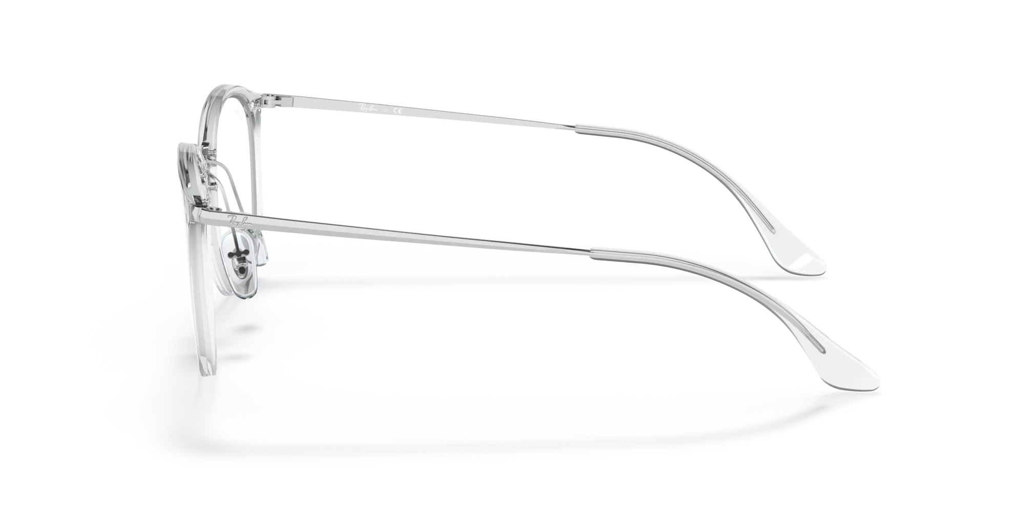 Ray - Ban RX7140 2001 Montature da vista Iniettato Trasparente Trasparente Pantos Normale - immagine 4