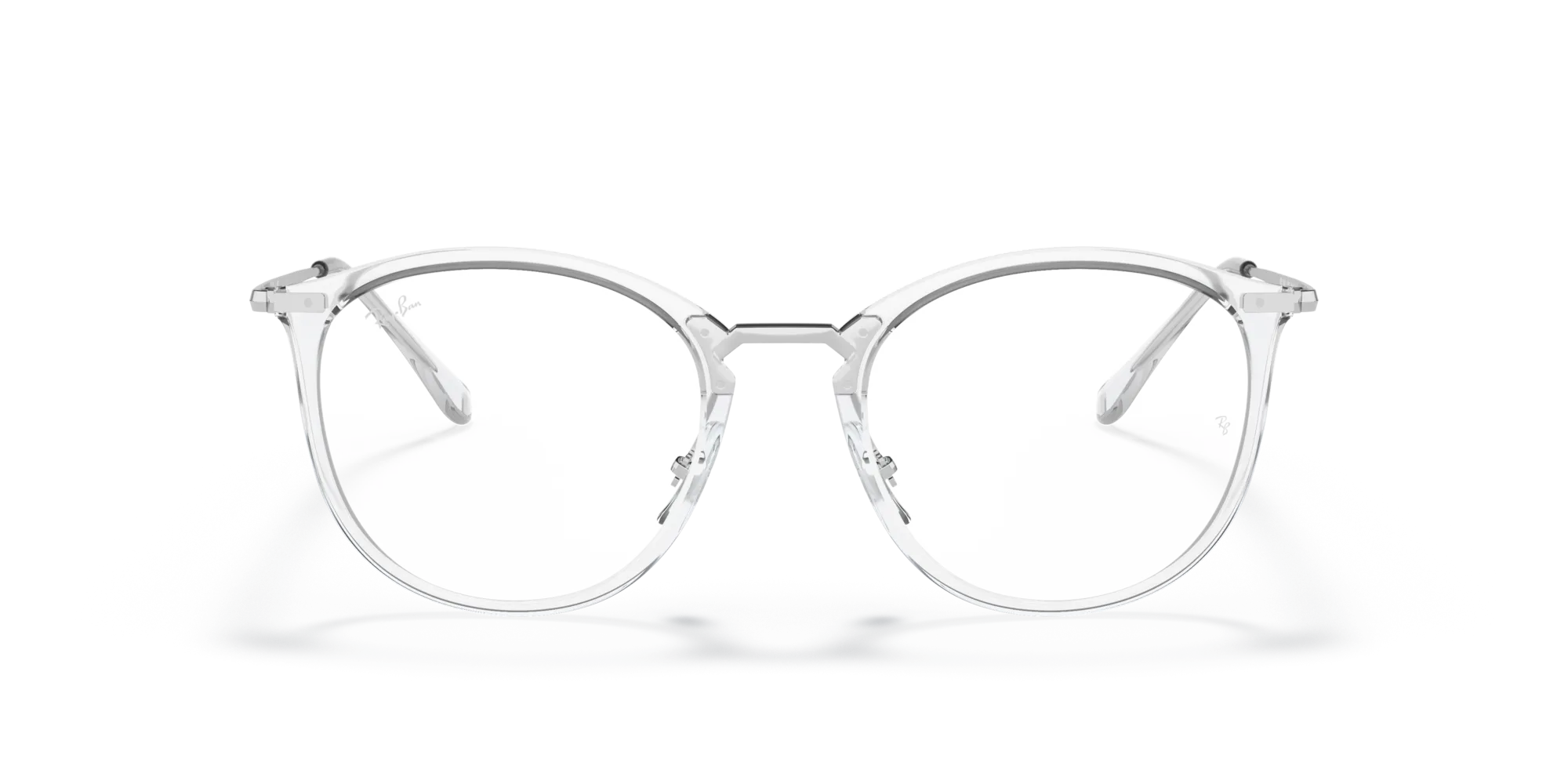 Ray - Ban RX7140 2001 Montature da vista Iniettato Trasparente Trasparente Pantos Normale - immagine 3