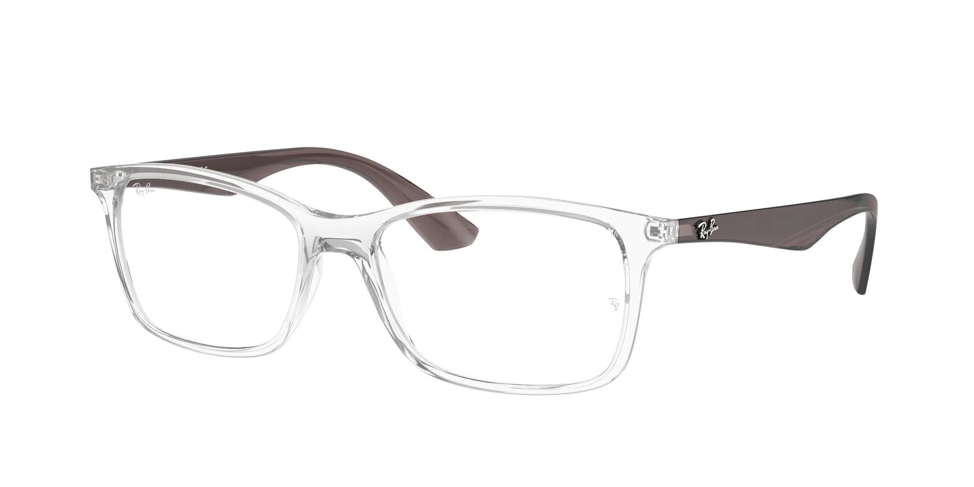Ray - Ban RX7047 5768 Montature da vista Iniettato Trasparente Trasparente Squadrata Normale - immagine 1