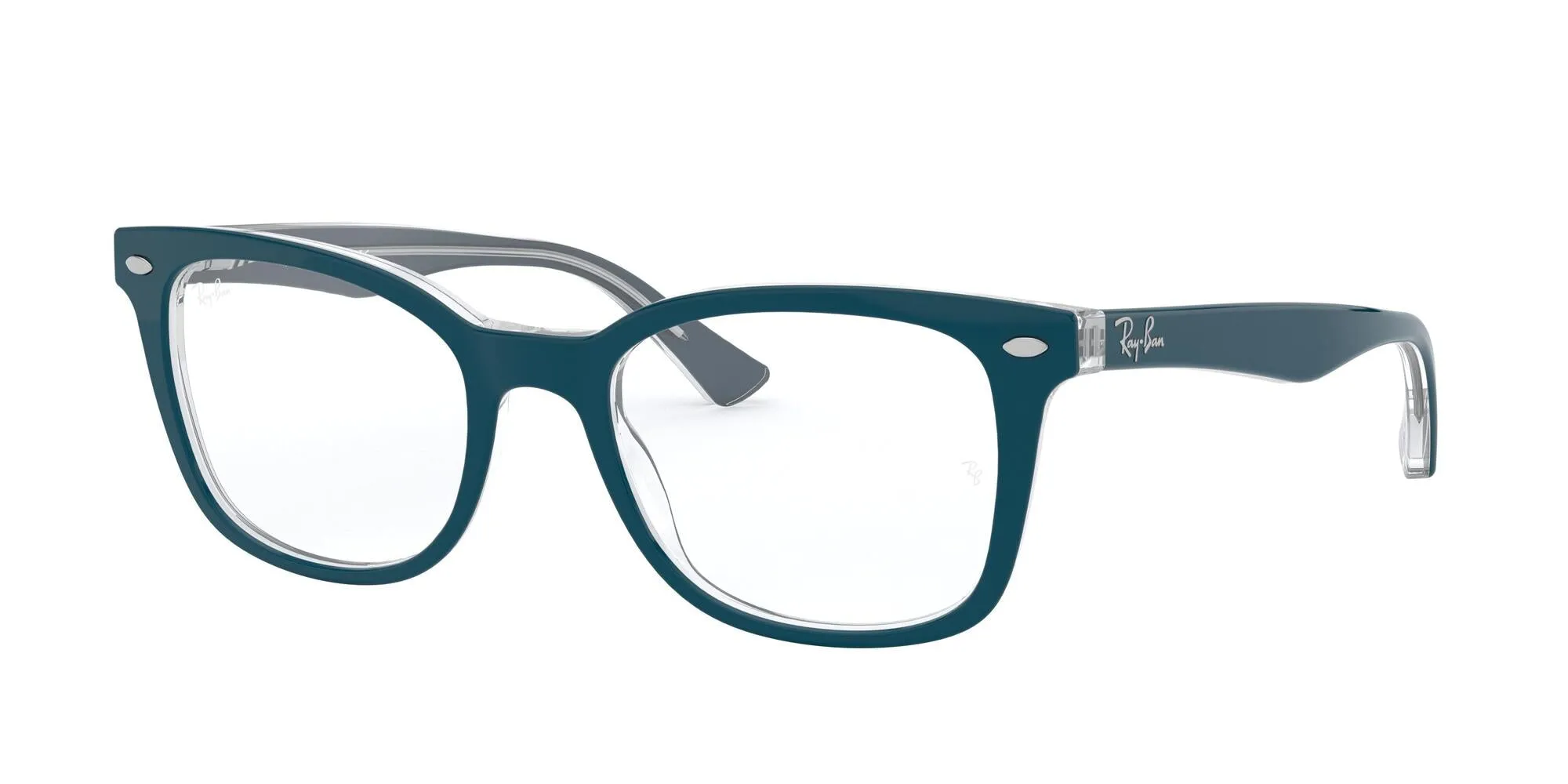 Ray - Ban RX5285 5763 Montature da vista Acetato Blu Trasparente Farfalla Normale - immagine 1