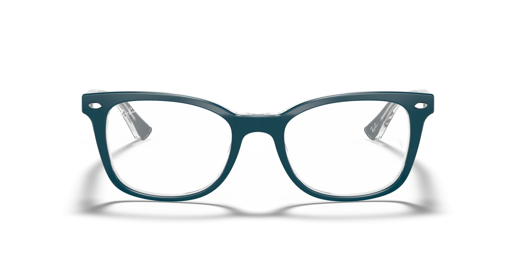 Ray - Ban RX5285 5763 Montature da vista Acetato Blu Trasparente Farfalla Normale - immagine 3
