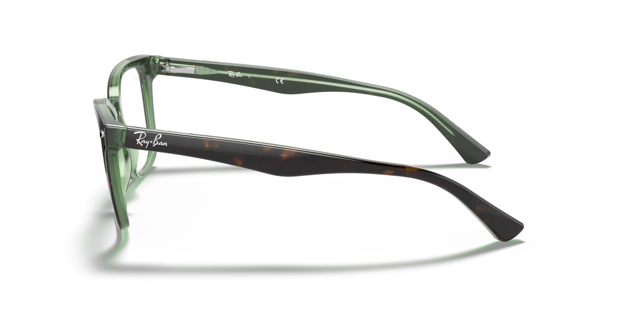 Ray - Ban RX5285 2383 Montature da vista Acetato Marrone Trasparente Farfalla Normale - immagine 4