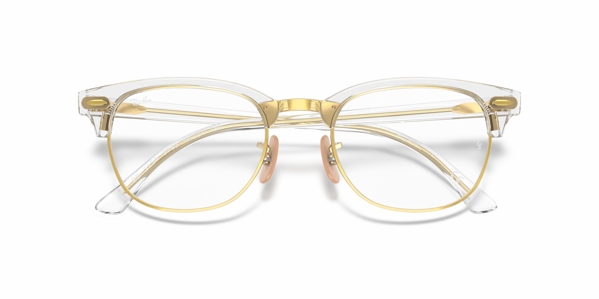 Ray - Ban RX5154 CLUBMASTER 5762 Montature da vista Acetato Trasparente Trasparente Squadrata Normale - immagine 2
