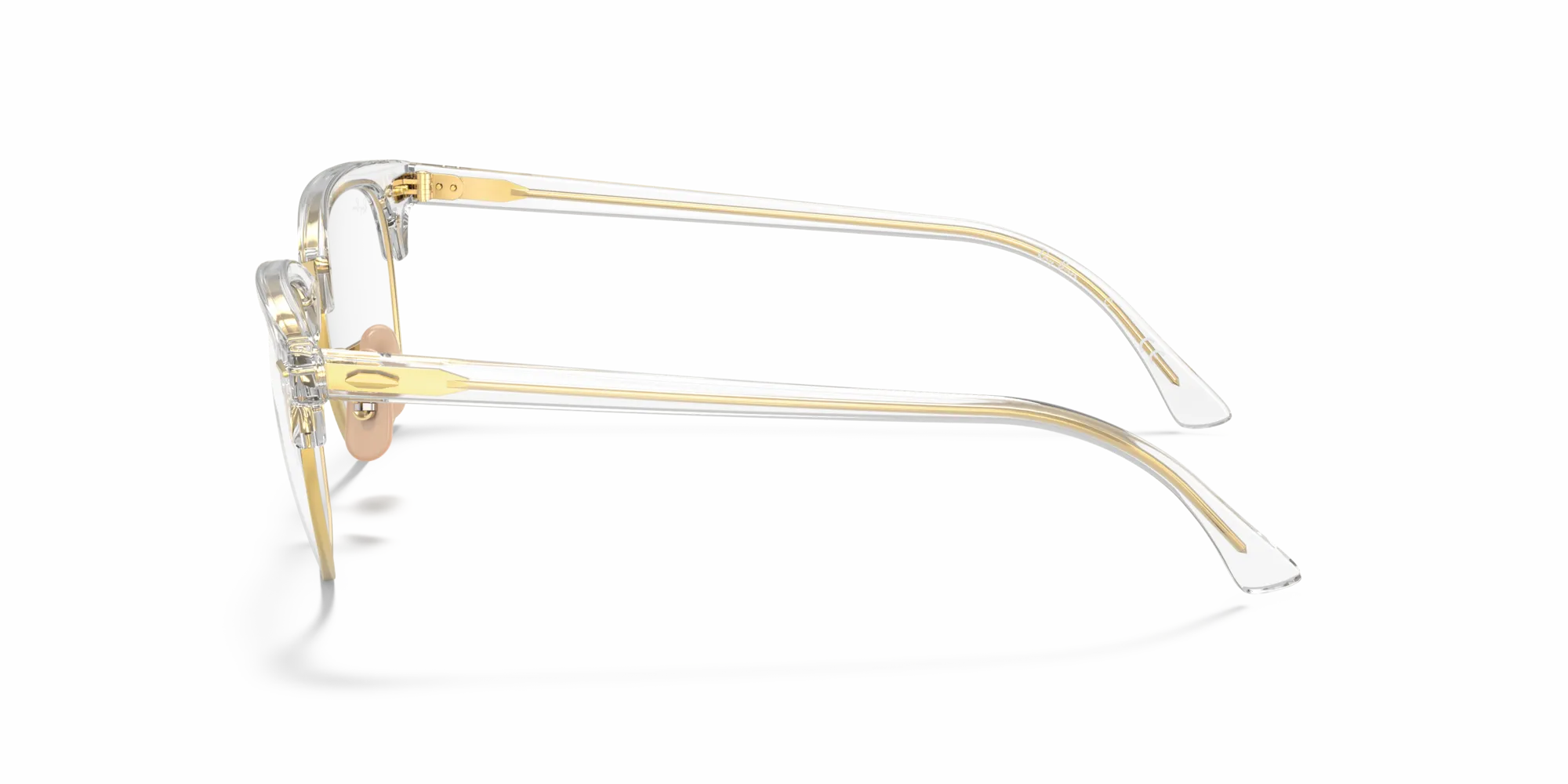 Ray - Ban RX5154 CLUBMASTER 5762 Montature da vista Acetato Trasparente Trasparente Squadrata Normale - immagine 4