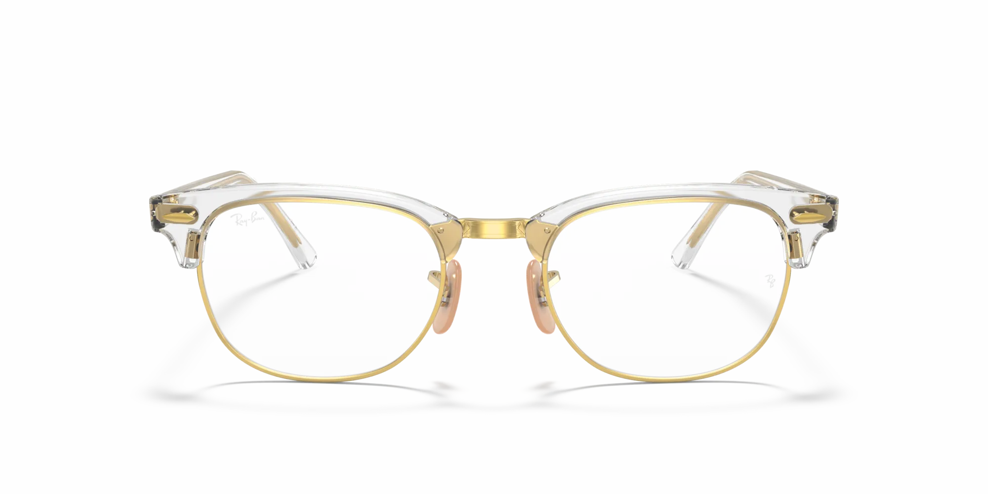 Ray - Ban RX5154 CLUBMASTER 5762 Montature da vista Acetato Trasparente Trasparente Squadrata Normale - immagine 3