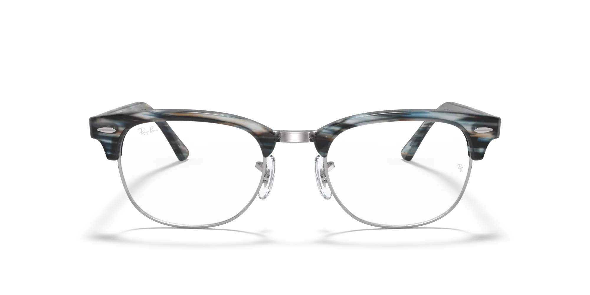 Ray - Ban RX5154 CLUBMASTER 5750 Montature da vista Acetato Blu Trasparente Squadrata Normale - immagine 3