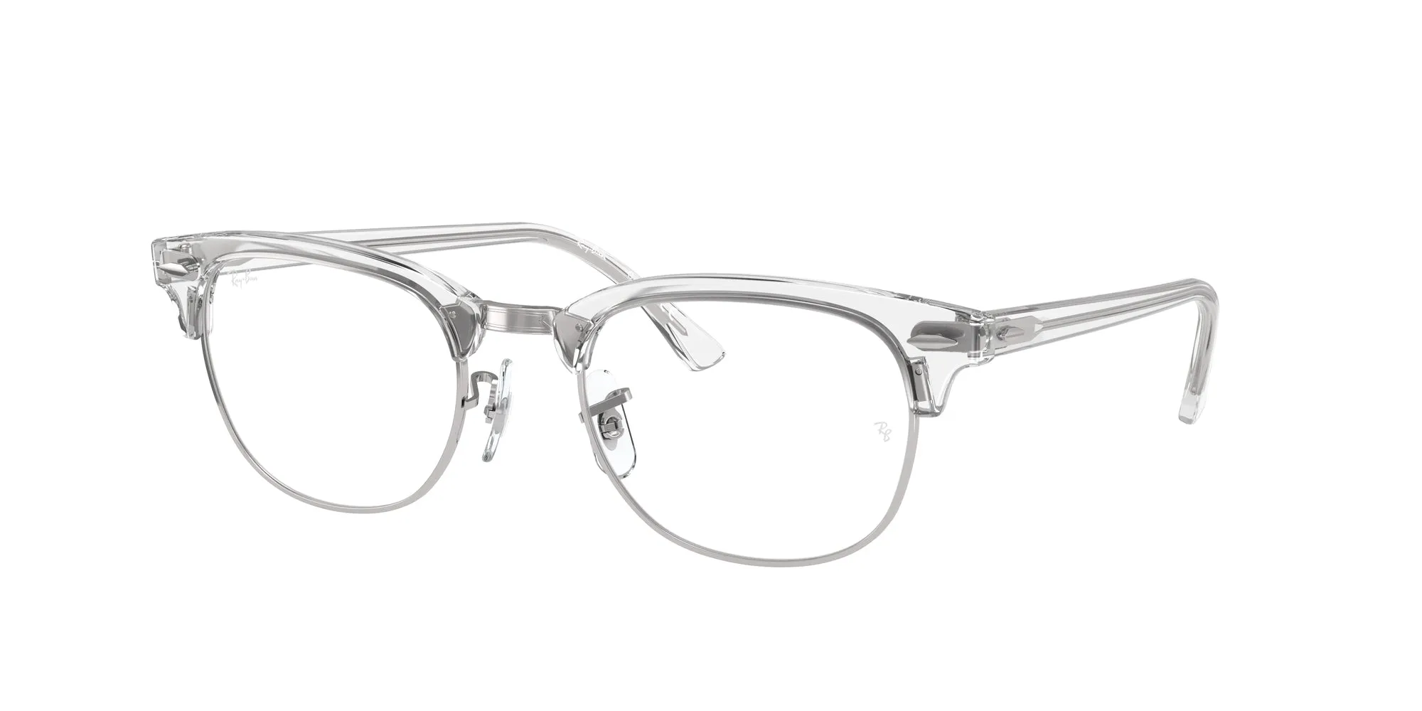 Ray - Ban RX5154 CLUBMASTER 2001 Montature da vista Acetato Bianco Trasparente Squadrata Normale - immagine 1