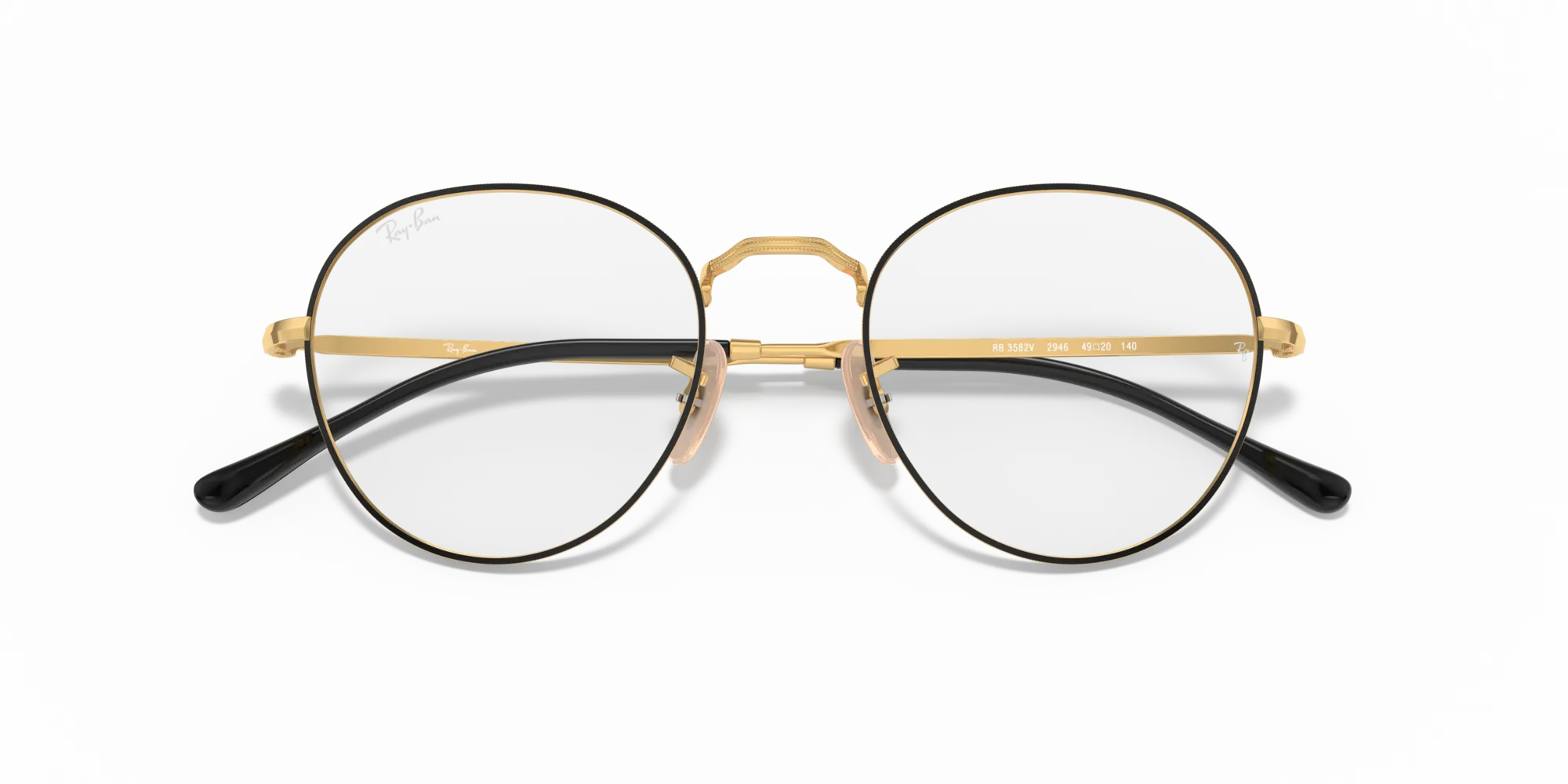Ray - Ban RX3582V DAVID 2946 Montature da vista Metallo Nero Trasparente Pantos Normale - immagine 2