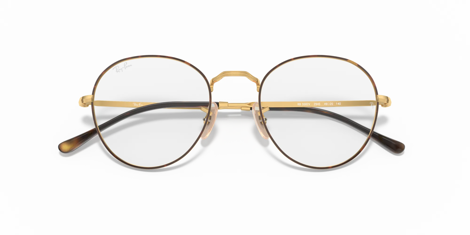 Ray - Ban RX3582V DAVID 2945 Montature da vista Metallo Tartaruga Trasparente Pantos Normale - immagine 2