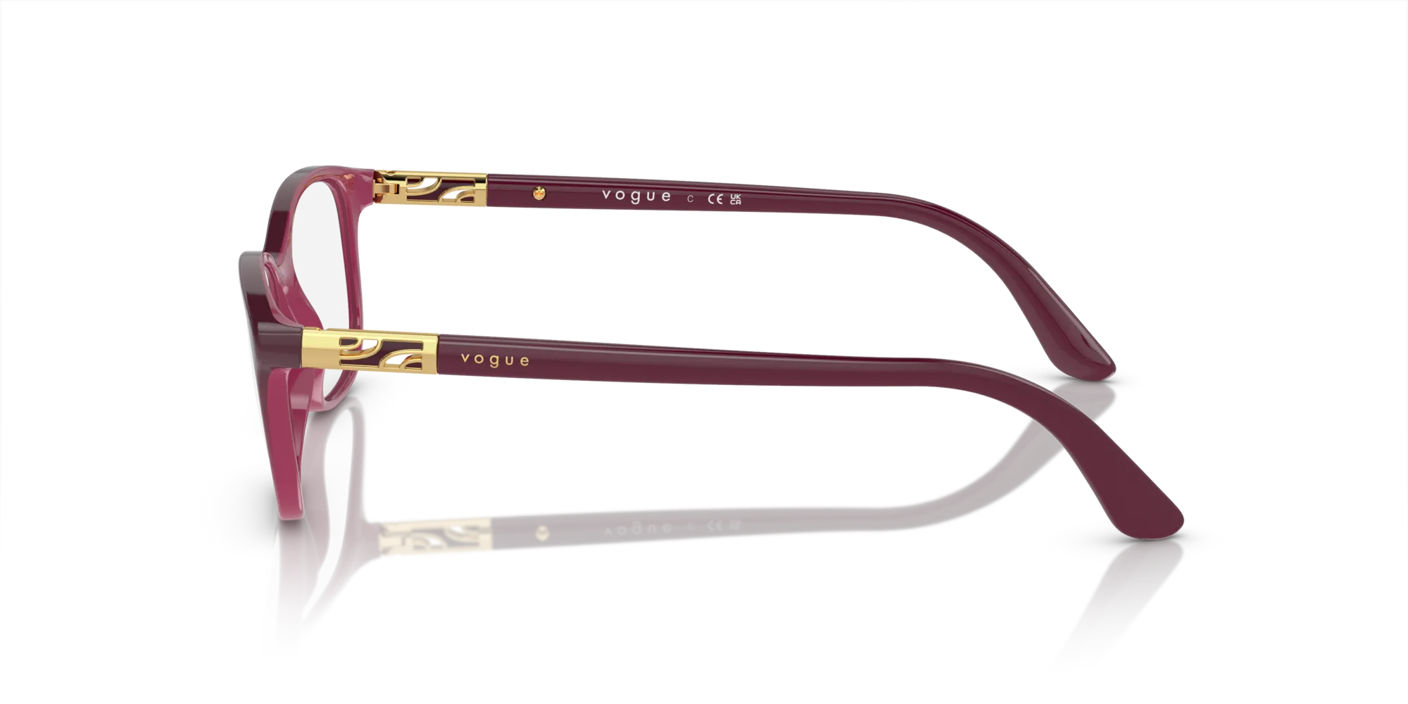 VOGUE EYEWEAR VO5163 2557 Montature da vista Iniettato Viola Pillow Normale - immagine 4