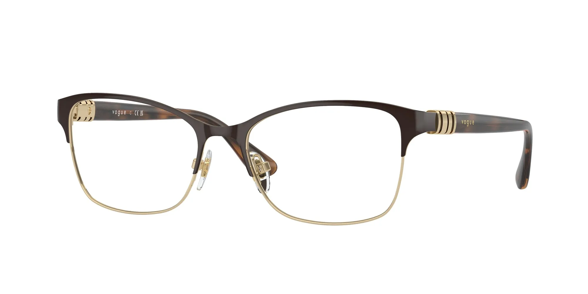 VOGUE EYEWEAR VO4050 997 Montature da vista Metallo Marrone Squadrata Normale - immagine 1