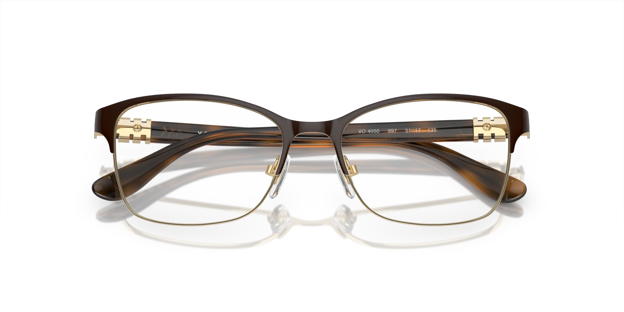 VOGUE EYEWEAR VO4050 997 Montature da vista Metallo Marrone Squadrata Normale - immagine 2
