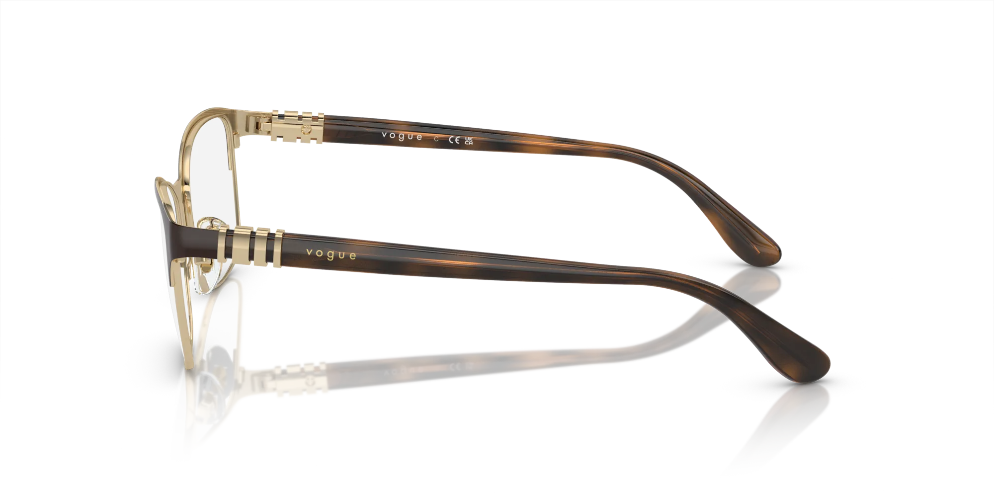 VOGUE EYEWEAR VO4050 997 Montature da vista Metallo Marrone Squadrata Normale - immagine 4