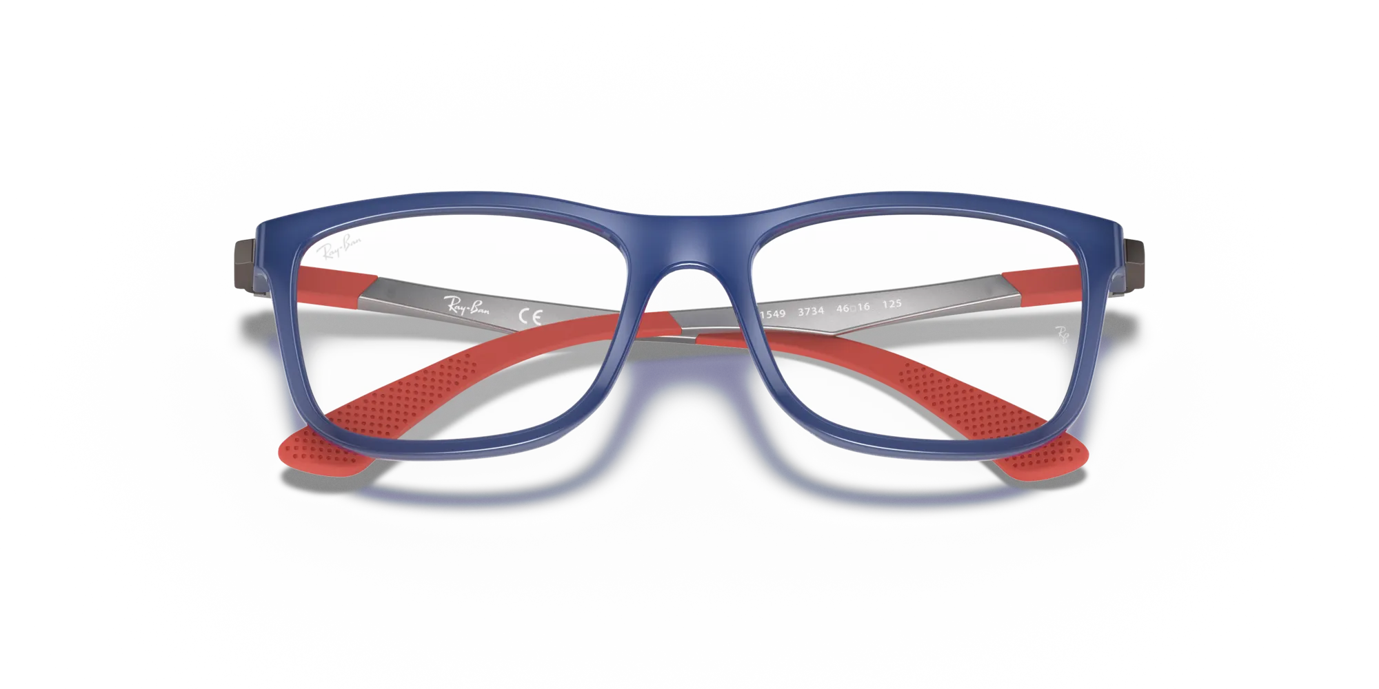 Ray - Ban RY1549 3734 Montature da vista Iniettato Blu Squadrata - immagine 2