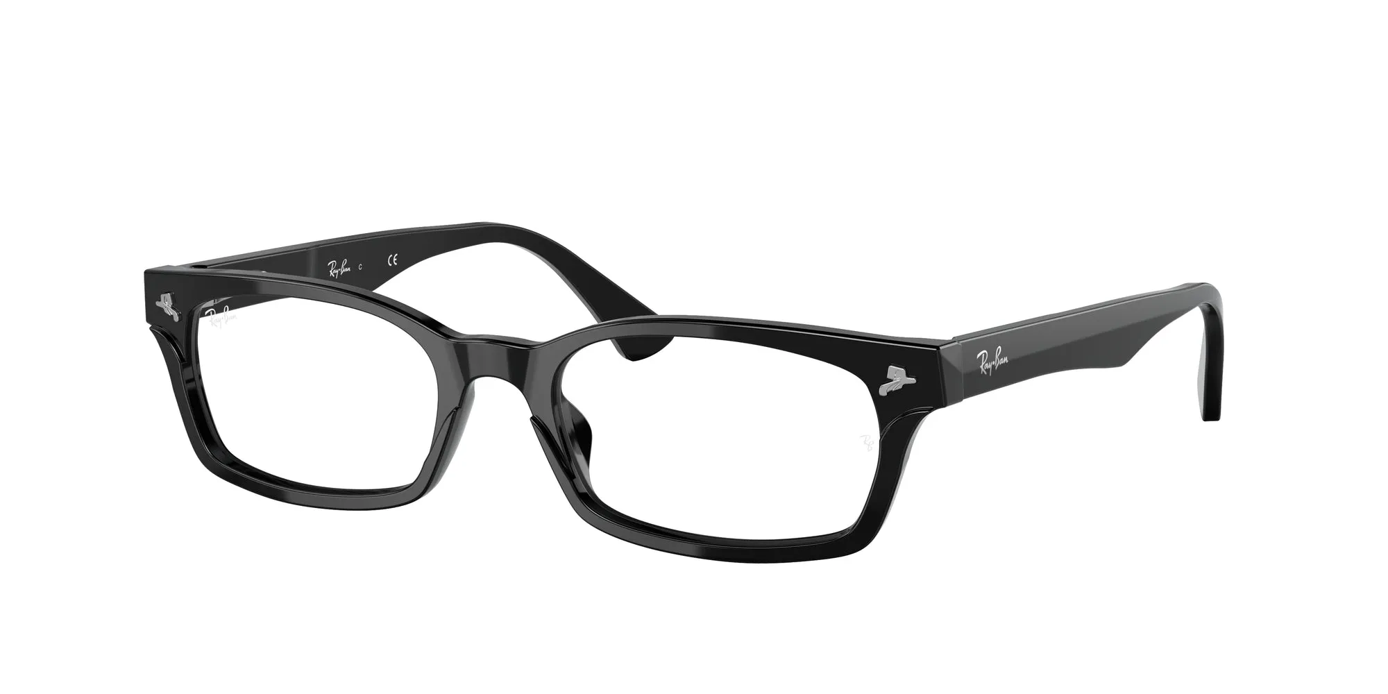 Ray - Ban RX5017A 2000 Montature da vista Acetato Nero Trasparente Squadrata Normale - immagine 1