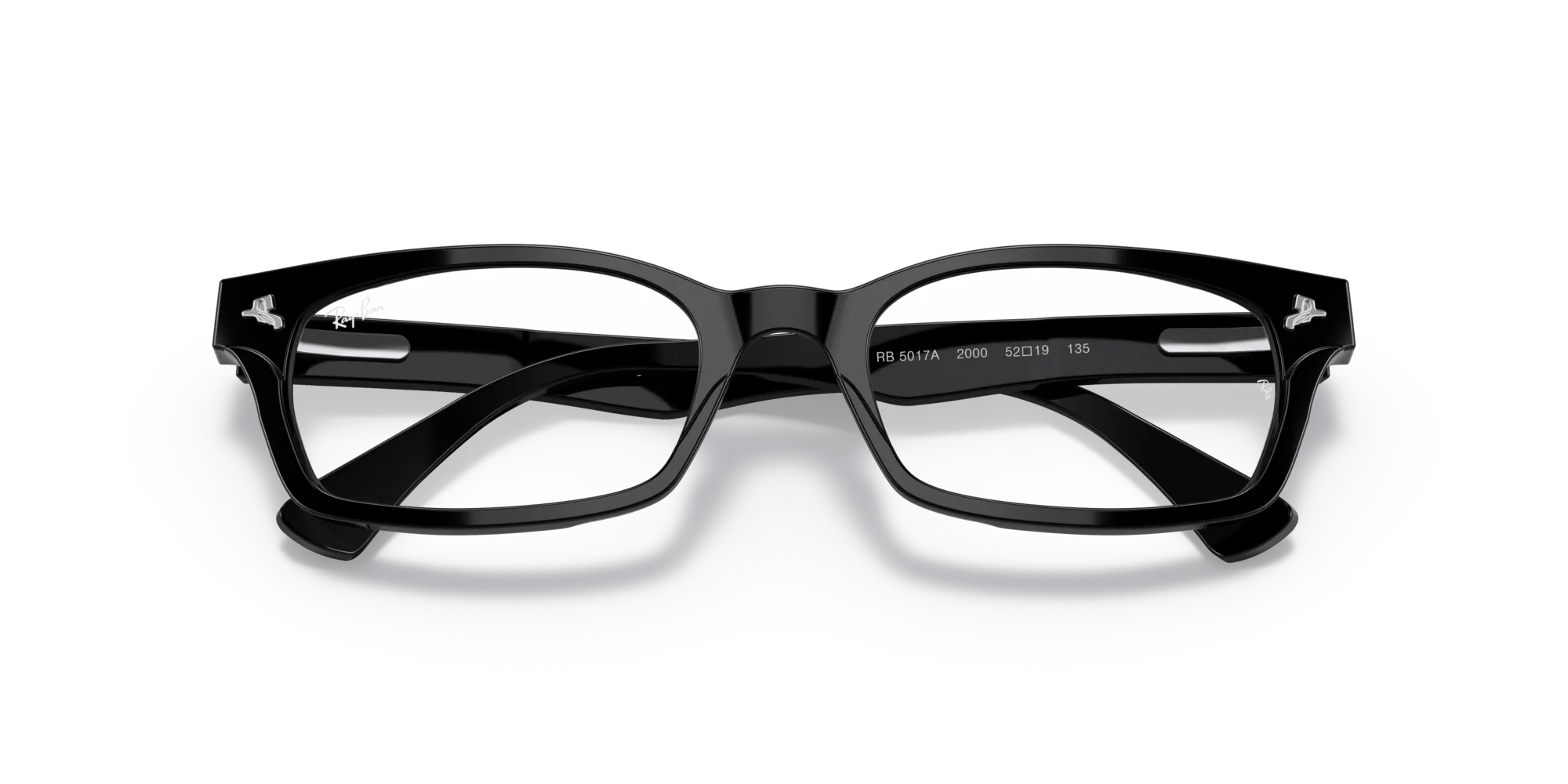 Ray - Ban RX5017A 2000 Montature da vista Acetato Nero Trasparente Squadrata Normale - immagine 2