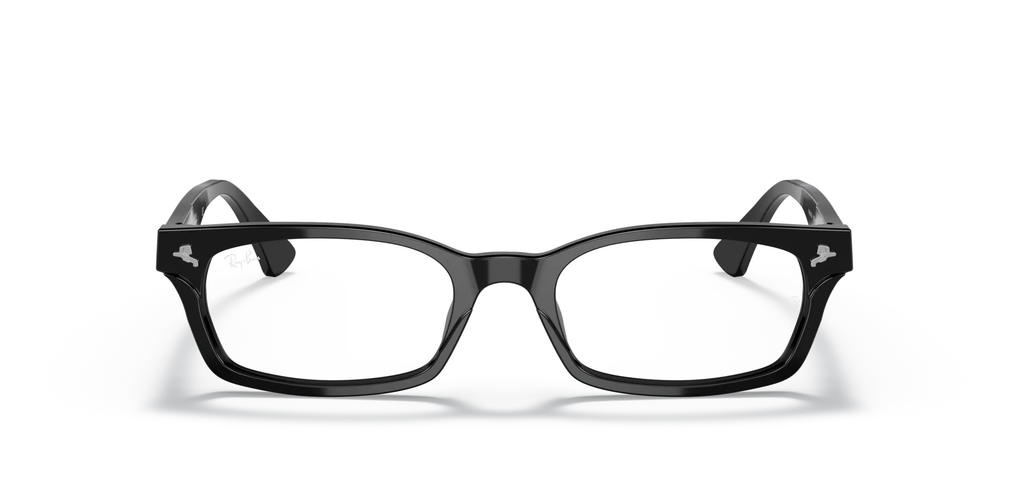 Ray - Ban RX5017A 2000 Montature da vista Acetato Nero Trasparente Squadrata Normale - immagine 3