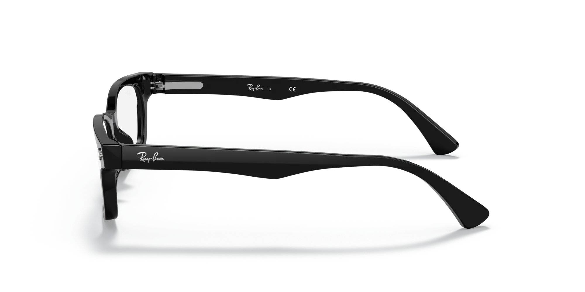 Ray - Ban RX5017A 2000 Montature da vista Acetato Nero Trasparente Squadrata Normale - immagine 4