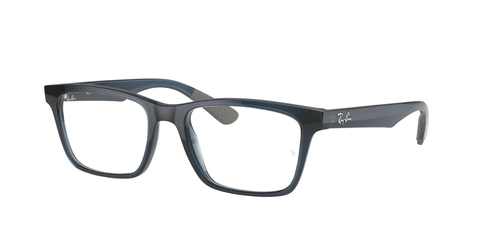 Ray - Ban RX7025 5719 Montature da vista Iniettato Blu Trasparente Squadrata Normale - immagine 1