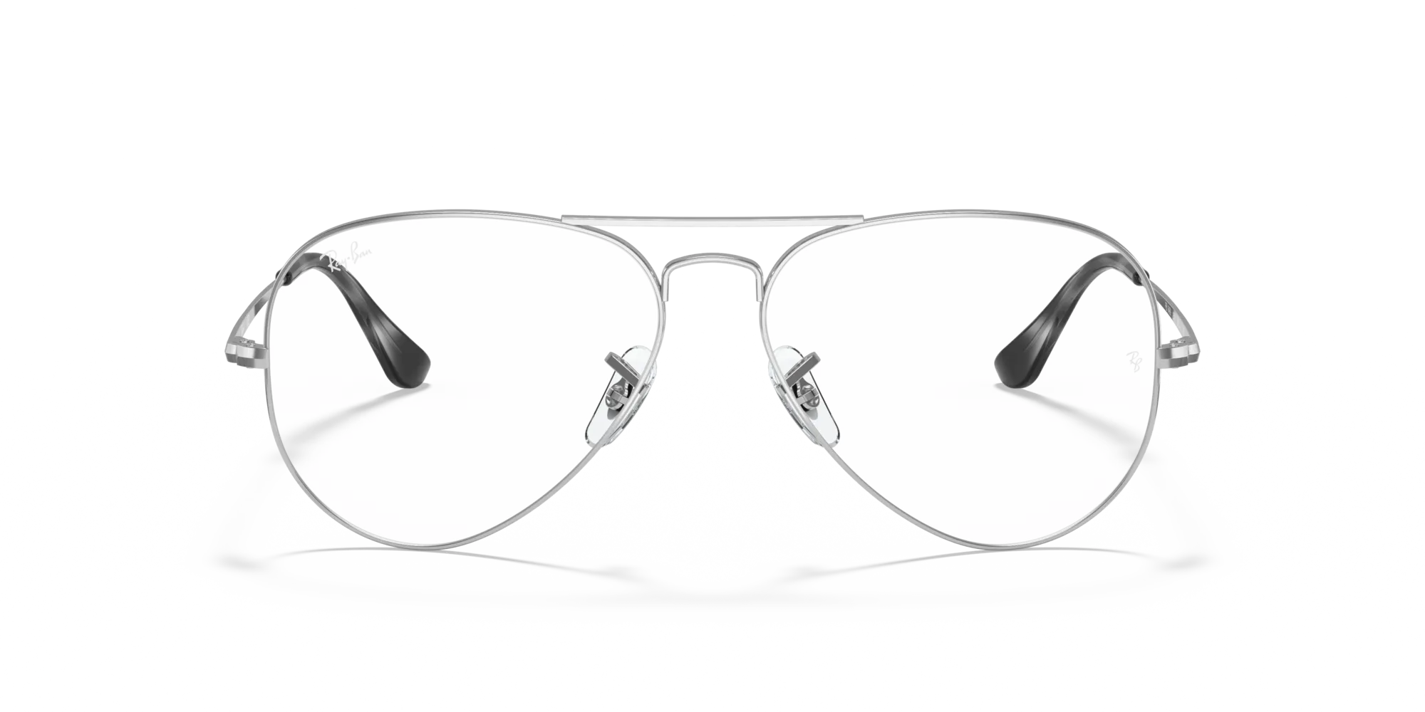 Ray - Ban RX6489 AVIATOR 2501 Montature da vista Metallo Argento Trasparente Pilot Normale - immagine 3