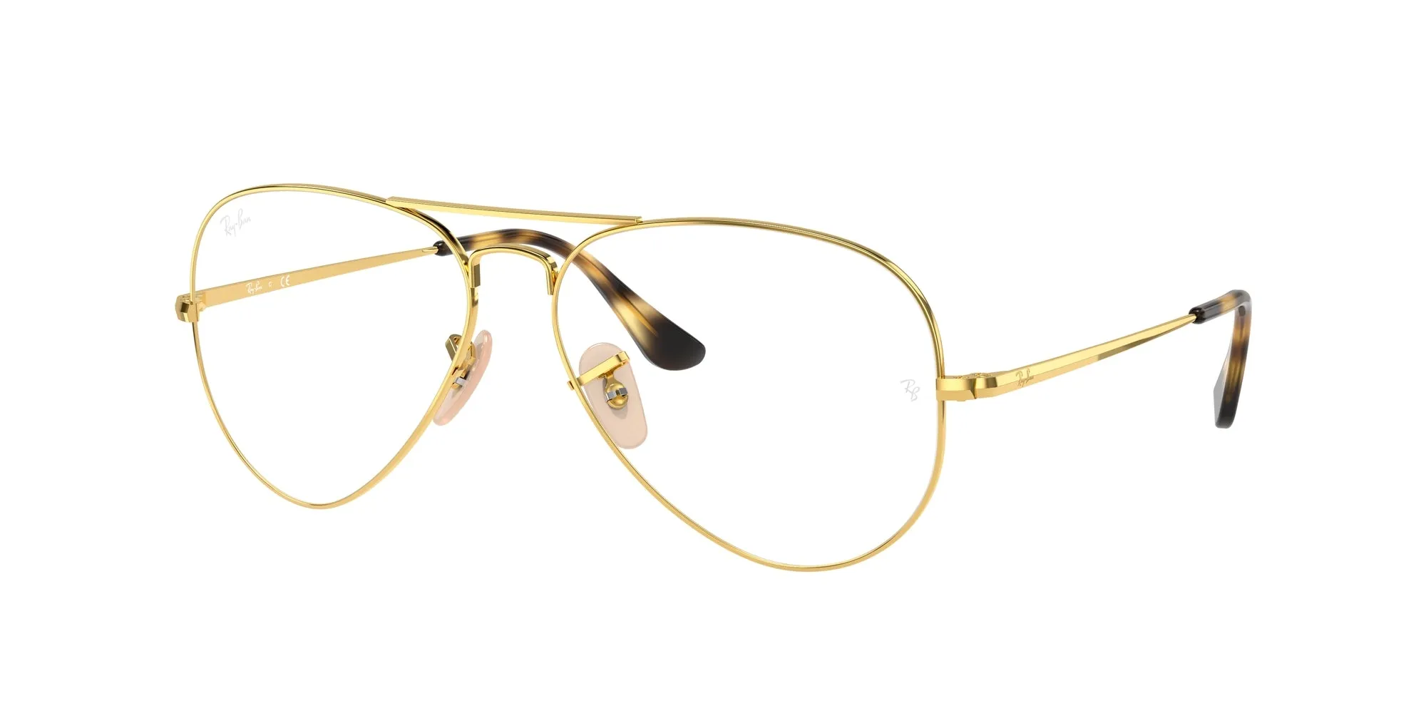 Ray - Ban RX6489 AVIATOR 2500 Montature da vista Metallo Oro Trasparente Pilot Normale - immagine 1