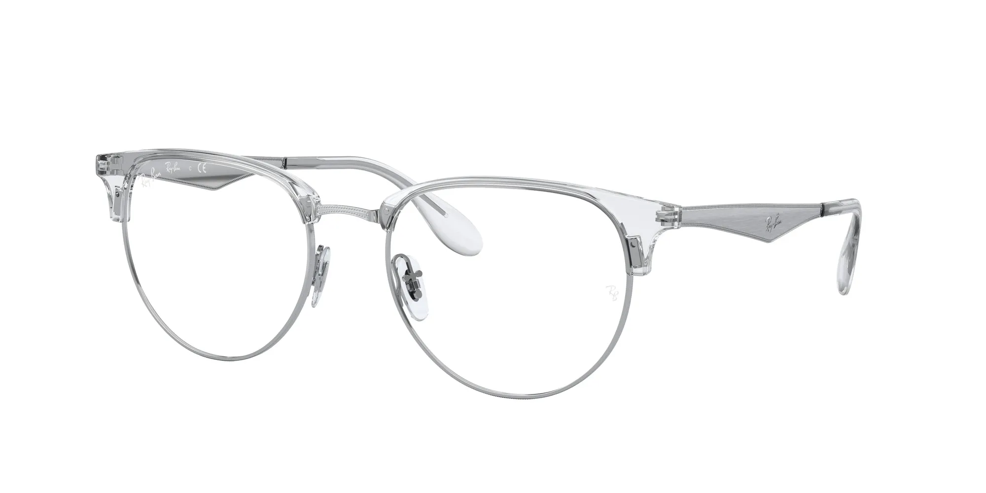 Ray - Ban RX6396 2936 Montature da vista Metallo Argento Trasparente Pantos Normale - immagine 1
