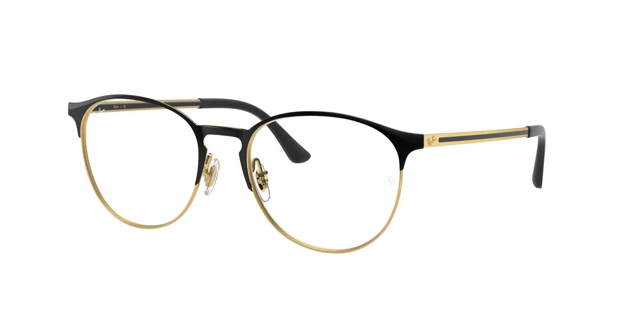 Ray - Ban RX6375 2890 Montature da vista Metallo Nero Trasparente Pantos Normale - immagine 1