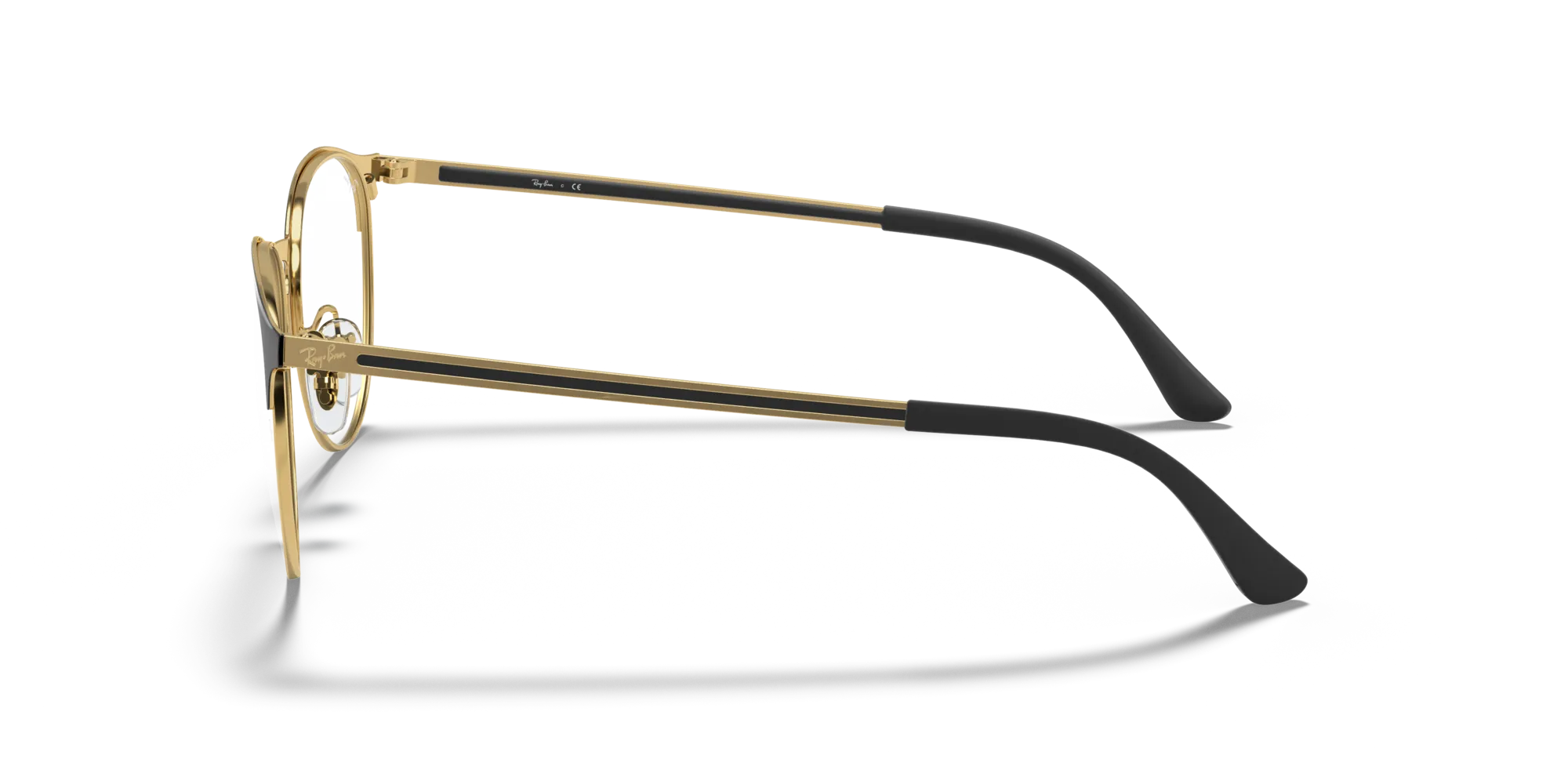 Ray - Ban RX6375 2890 Montature da vista Metallo Nero Trasparente Pantos Normale - immagine 4