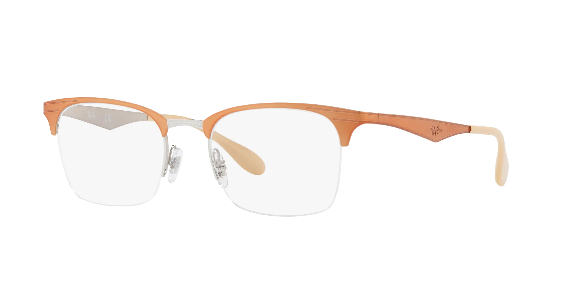 Ray - Ban RX6360 2920 Montature da vista Metallo Marrone Squadrata - immagine 1