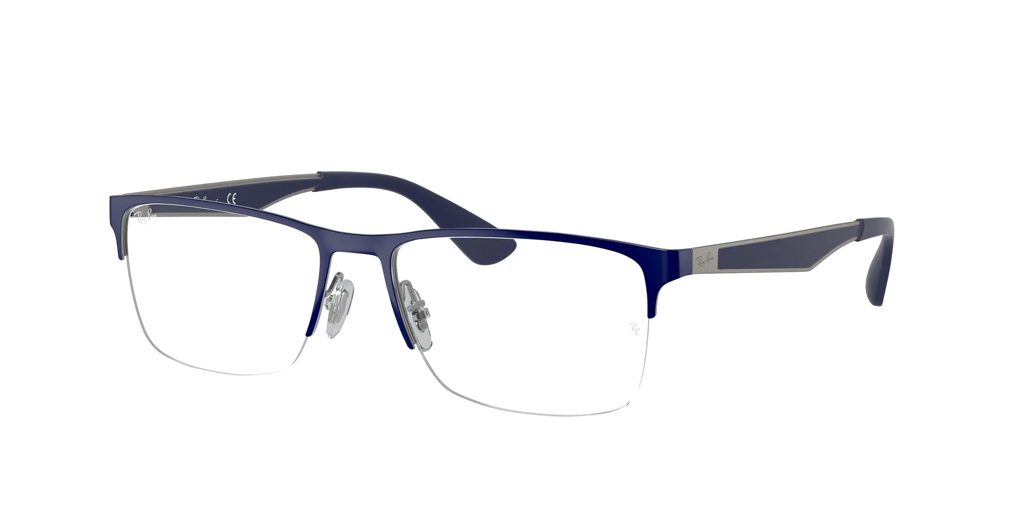Ray - Ban RX6335 2947 Montature da vista Metallo Blu Trasparente Squadrata Normale - immagine 1