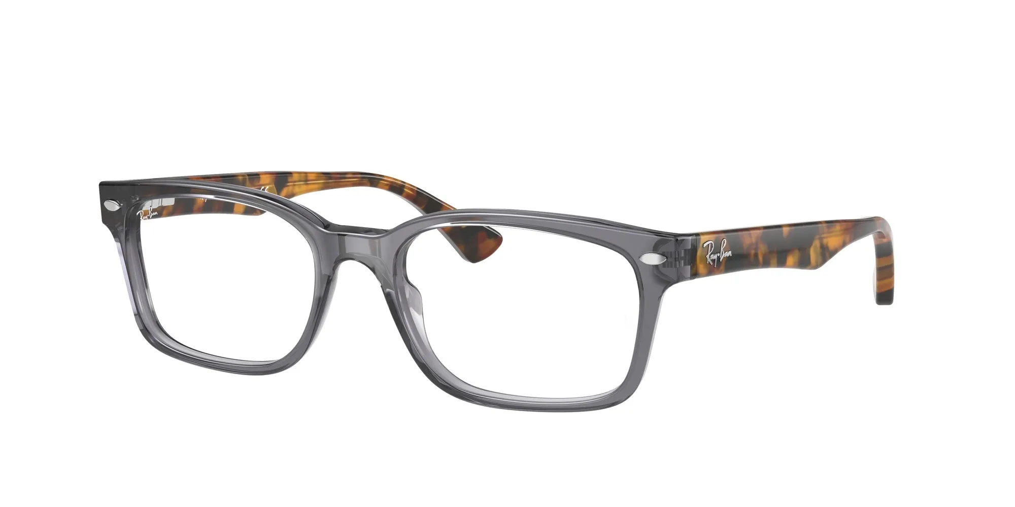 Ray - Ban RX5286 5629 Montature da vista Acetato Grigio Trasparente Squadrata Normale - immagine 1