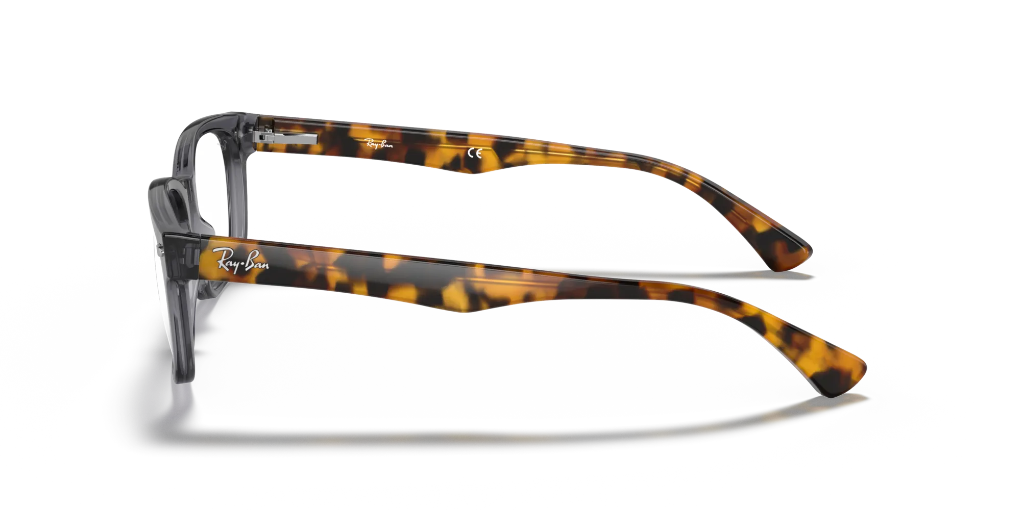 Ray - Ban RX5286 5629 Montature da vista Acetato Grigio Trasparente Squadrata Normale - immagine 4