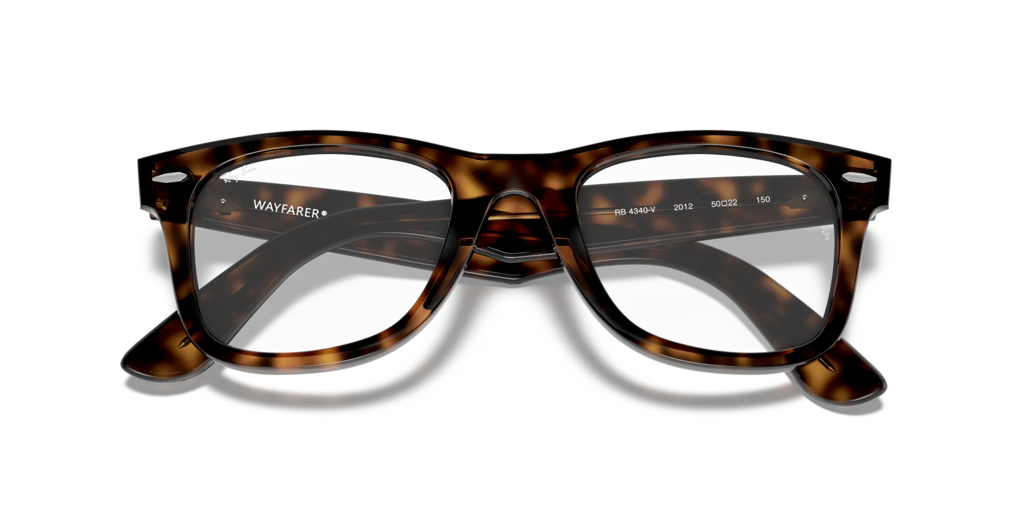 Ray - Ban RX4340V WAYFARER EASE 2012 Montature da vista Acetato Tartaruga Trasparente Squadrata Normale - immagine 2