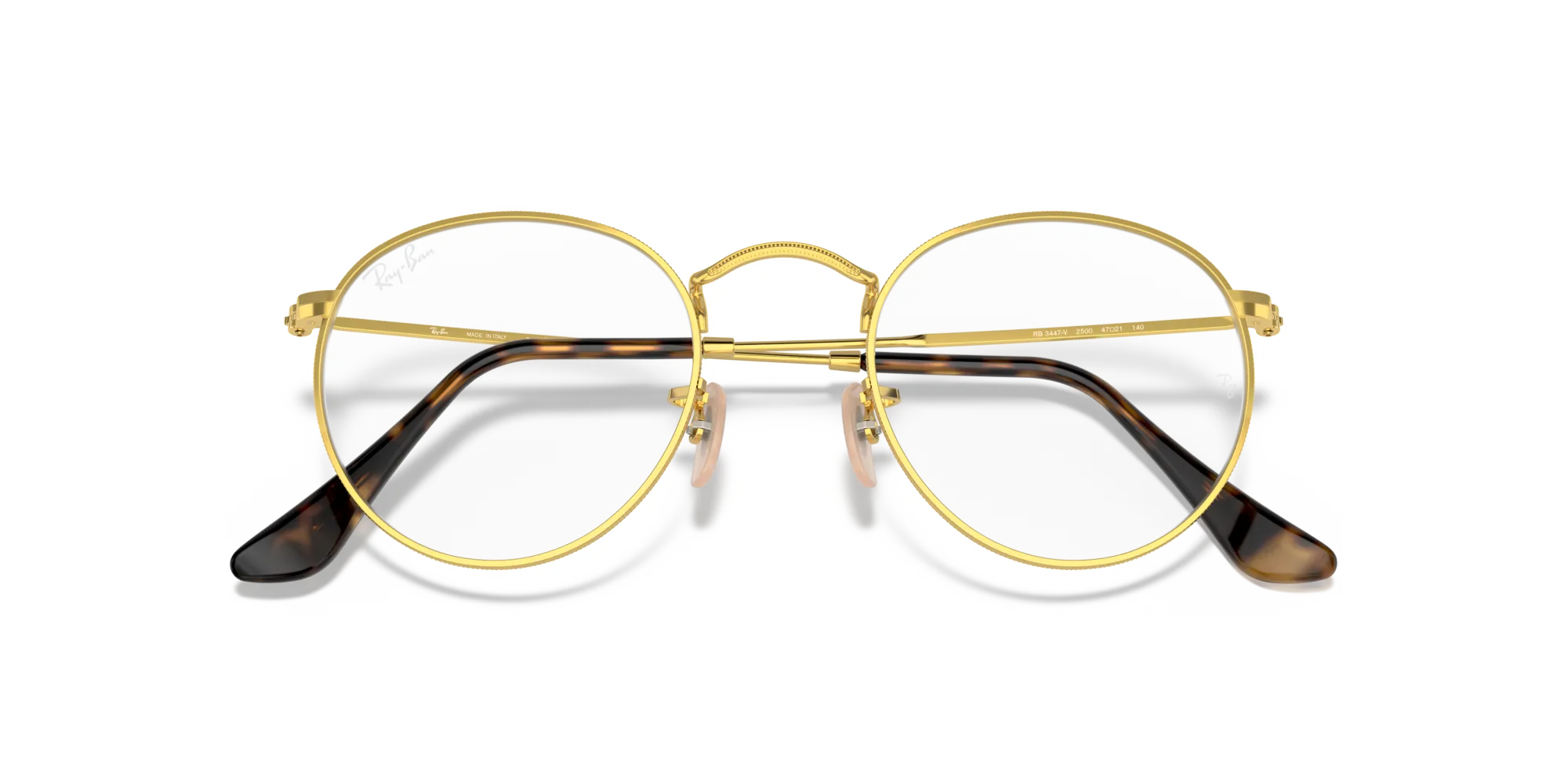 Ray - Ban RX3447V ROUND METAL 2500 Montature da vista Metallo Oro Trasparente Rotonda Normale - immagine 2
