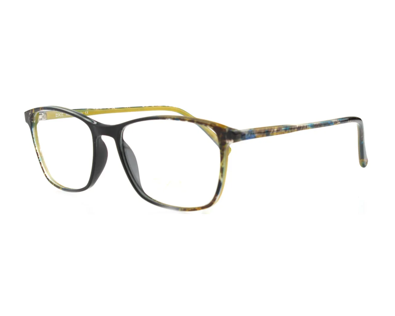EXIT Unisex EX310 A700 Montature da vista Plastica Nero Squadrata - immagine 1