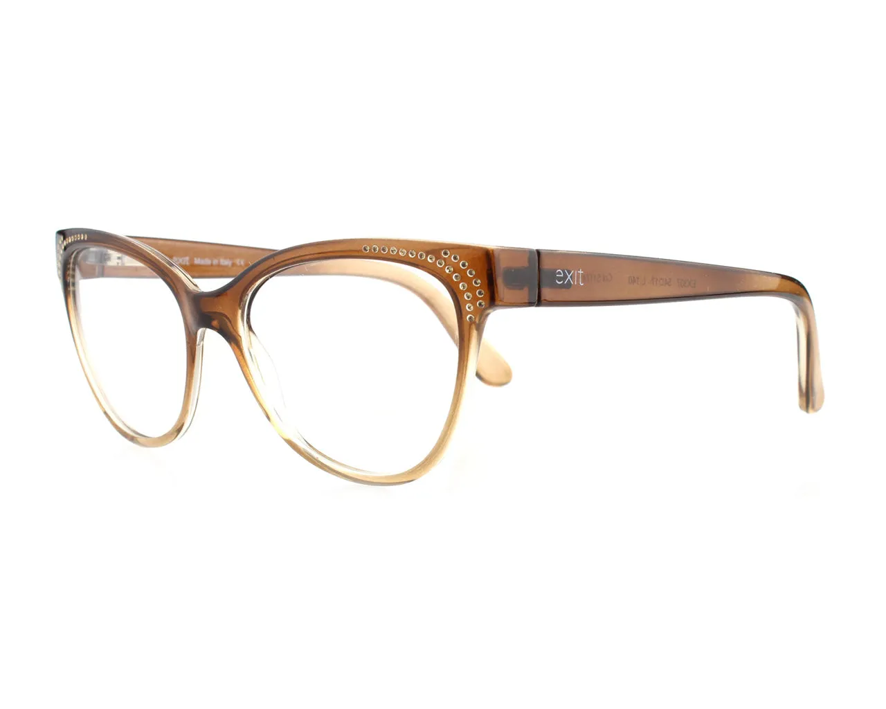 EXIT Donna EX307 1174 Montature da vista Plastica Marrone Cat Eye - immagine 1
