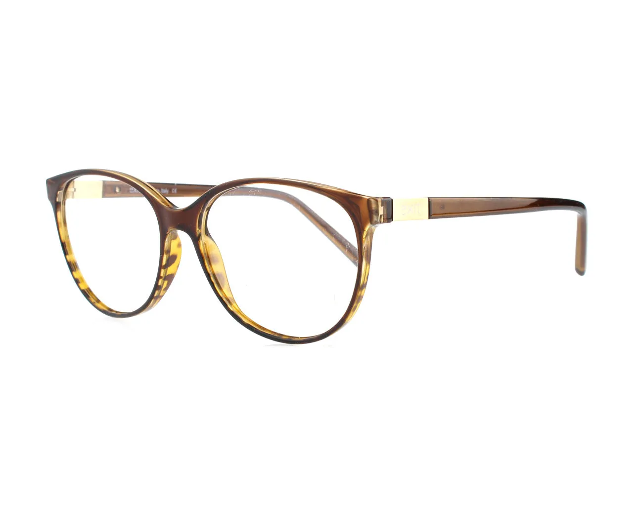EXIT Unisex EX306 A541 Montature da vista Plastica Marrone Rotonda - immagine 1