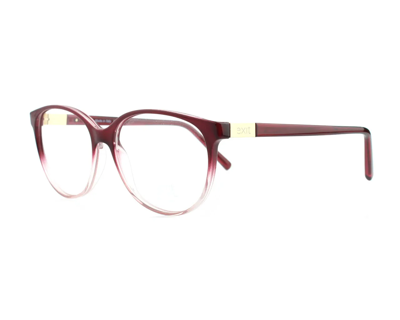 EXIT Unisex EX306 A541 Montature da vista Plastica Marrone Rotonda - immagine 2