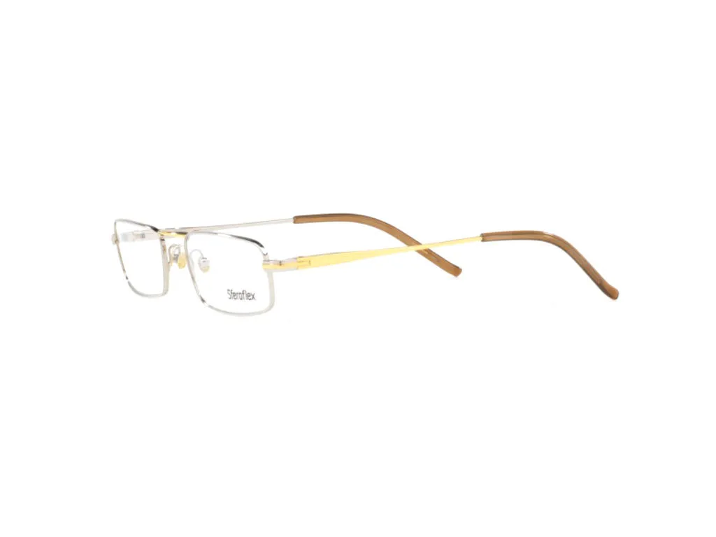 Sferoflex Uomo SF2201 131 Montature da vista Metallo Argento Squadrata - immagine 3